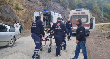 Düzce'de dereye yuvarlanan kamyondaki 1 kişi öldü, 1 kişi yaralandı