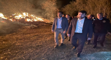 GÜNCELLEME - Karabük'te 4 samanlık yandı