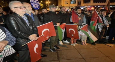 Karabük'te İsrail'in Gazze'ye yönelik saldırıları protesto edildi