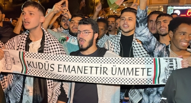 Karabük'te sivil toplum kuruluşlarından Filistinlilere destek gösterisi