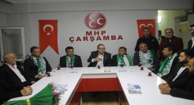 MHP Samsun Milletvekili Topsakal ve İl Başkanı Mucur'dan Çarşamba'ya ziyaret