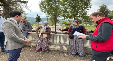 Samanlık yangınının ardından hasar tespit çalışmaları sürüyor