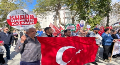 Sinop ve Amasya'da Filistin'e destek gösterisi düzenlendi
