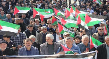 Suluova'da İsrail'in Gazze'ye saldırıları protesto edildi