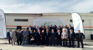Terme'de tarımla uğraşan gazi ve şehit yakınlarına gübre dağıtıldı