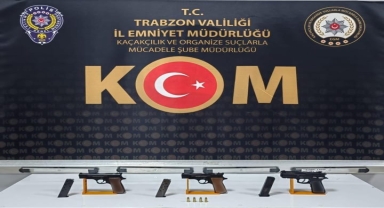 Trabzon'da kaçak silah operasyonunda 2 kişi yakalandı