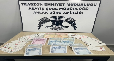 Trabzon'da kumar oynayan 4 kişiye para cezası verildi