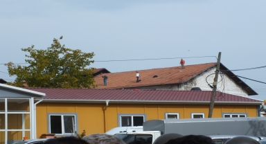 Turhal'da işten çıkarılan maden işçileri eylem yaptı