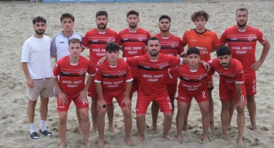 19 Mayıs Belediyespor'dan Plaj Futbolu Ligi Süper Finalleri'nde çeyrek final başarısı