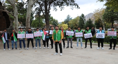 Amasya'da İsrail'in Gazze'ye saldırıları protesto edildi