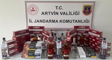 Artvin'de kaçakçılık operasyonlarında 10 kişi hakkında işlem yapıldı
