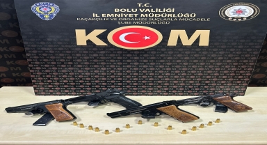 Bolu'da silah kaçakçılığı operasyonu