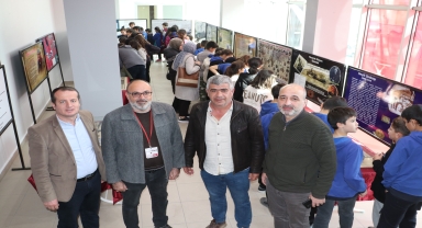 Çanakkale Savaşları Gezici Müzesi'ni Havza'da yaklaşık 3 bin 500 kişi gezdi