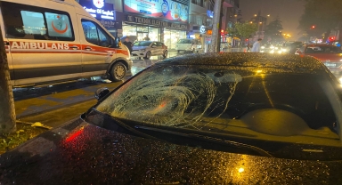 Düzce'de otomobilin çarptığı yaya yaralandı