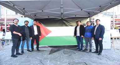 Görele'de İsrail'in Gazze'ye yönelik saldırılarına tepki gösterildi