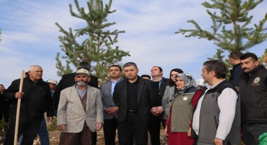 Gümüşhane'de örtü yangınında ölen kişinin anısına hatıra ormanı oluşturuldu