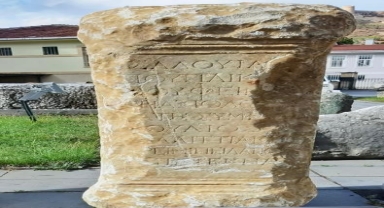 Kastamonu'da Roma dönemine ait mezar steli bulundu