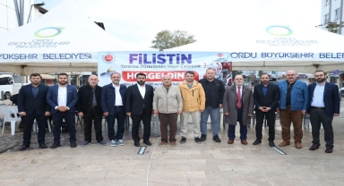 Ordu Büyükşehir Belediye Başkanı Güler, Filistin'e destek kermesine katıldı