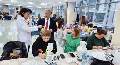 Ortahisar'da el sanatları kursuna 354 kişi katıldı