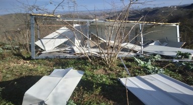 Salıpazarı'nda fırtına etkili oldu