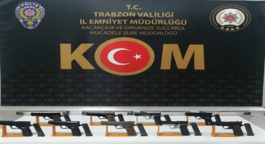 Trabzon'da silah kaçakçılığı operasyonunda 3 kişi yakalandı