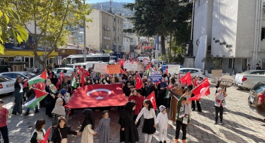 Trabzon ve Artvin'de Filistin'e destek yürüyüşü yapıldı