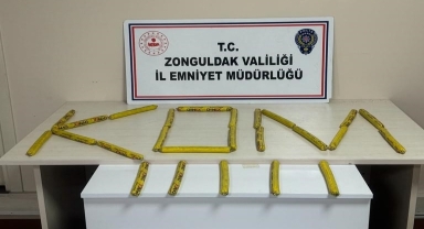 Zonguldak'ta bir araçta 25 dinamit ele geçirildi