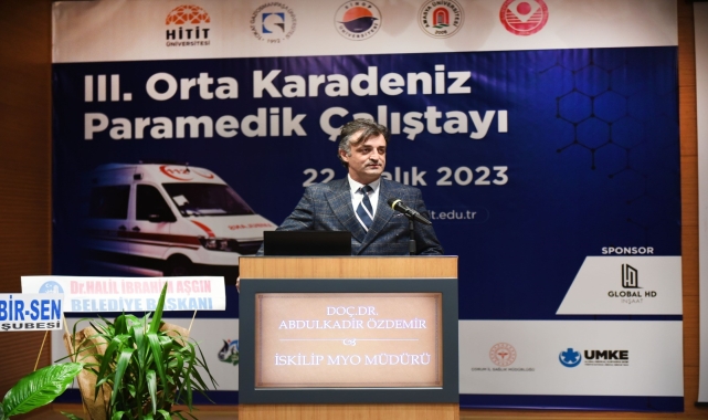 3. Orta Karadeniz Paramedik Çalıştayı Çorum'da yapıldı