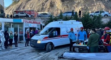 Artvin'de hastanede yangın tatbikatı yapıldı