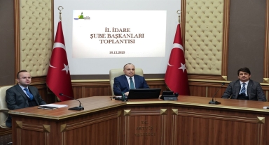 Artvin'de İl İdare Şube Başkanları Toplantısı yapıldı