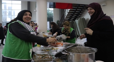Bafra'da Filistin'e destek kampanyası devam ediyor