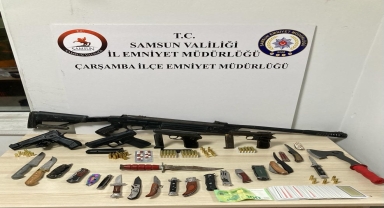 Çarşamba'da polis ekiplerinden