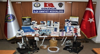 Çorum'da tütün kaçakçılığı yaptıkları iddiasıyla 8 kişi yakalandı