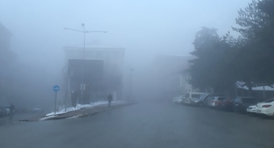 Gerede'de sis etkili oldu
