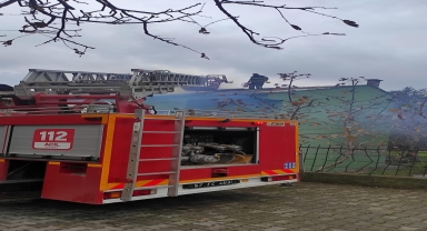 Gerze’de baca yangını itfaiye ekiplerince söndürüldü