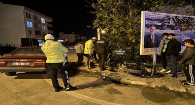 Gerze'de otomobille çarpışan motosiklet sürücüsü yaralandı
