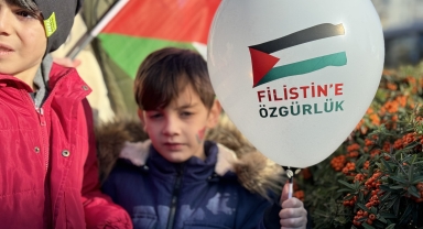 İsrail'in Gazze'ye yönelik saldırıları Çorum'da protesto edildi
