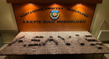 Kastamonu'da 16 bin 506 uyuşturucu hapla yakalanan şüpheli gözaltına alındı
