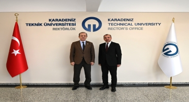 KTÜ Rektörü Çuvalcı ile Trabzon Milli Eğitim Müdürü Uygun bir araya geldi