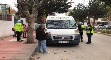 Merzifon'da okul servisleri denetlendi