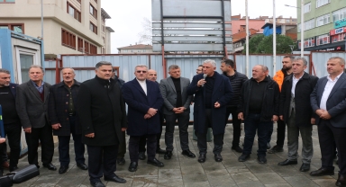 Of'ta kentsel dönüşüm projesi kapsamında temel atma töreni gerçekleştirildi
