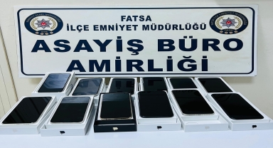 Ordu'da 12 cep telefonu çaldığı iddia edilen kişi tutuklandı