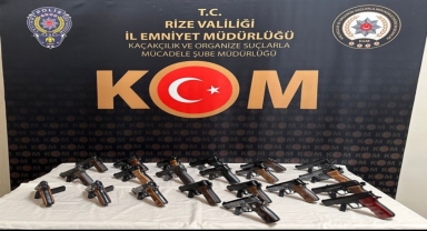 Rize'de silah kaçakçılığı iddiasıyla bir kişi tutuklandı