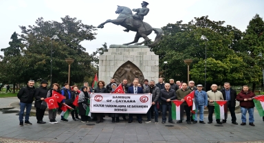 Samsun'da Gazze'ye destek açıklaması