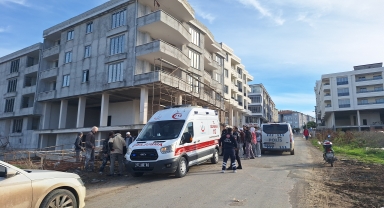 Samsun'da inşaat iskelesinden düşen işçi yaralandı