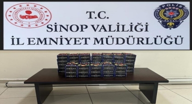 Sinop’ta 10 bin makaron ele geçirildi