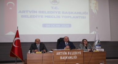 Artvin Belediyesinin 2024 yılı ilk meclis toplantısı yapıldı