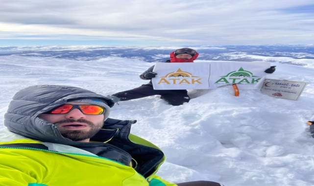 Giresun'da 3107 metre yüksekliğindeki dağda kış tatbikatı gerçekleştirdi