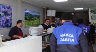 Havza'da zabıta ekiplerinden fiyat listesi denetimi