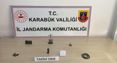 Karabük'te tarihi eser niteliğinde 6 obje ele geçirildi